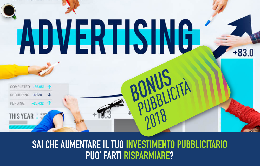 Bonus Pubblicità 2018